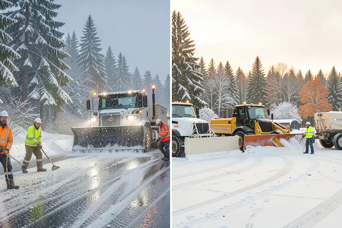 Snow Melter Service in Mercer Island, King County, WA - Position the melter near piled snow and a drainage outlet