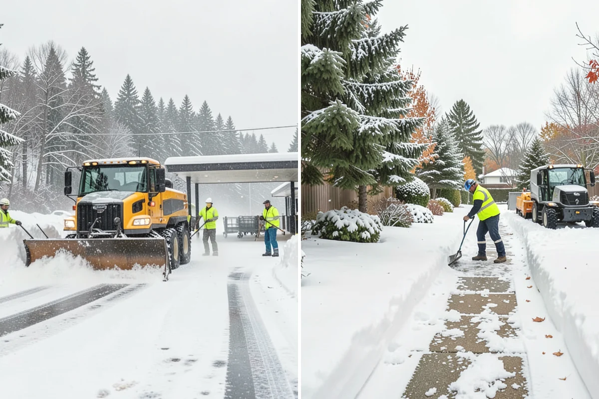 Snow Melter Service in Mill Creek, Snohomish County, WA - Position the melter near piled snow and a drainage outlet