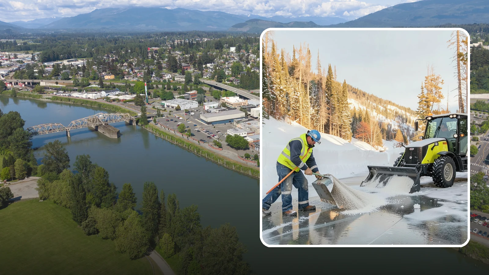 Snow Melter Service in Mount Vernon, Skagit County, WA - Our snow melters convert piled snow to water on site, eliminating hauling on space-limited properties.