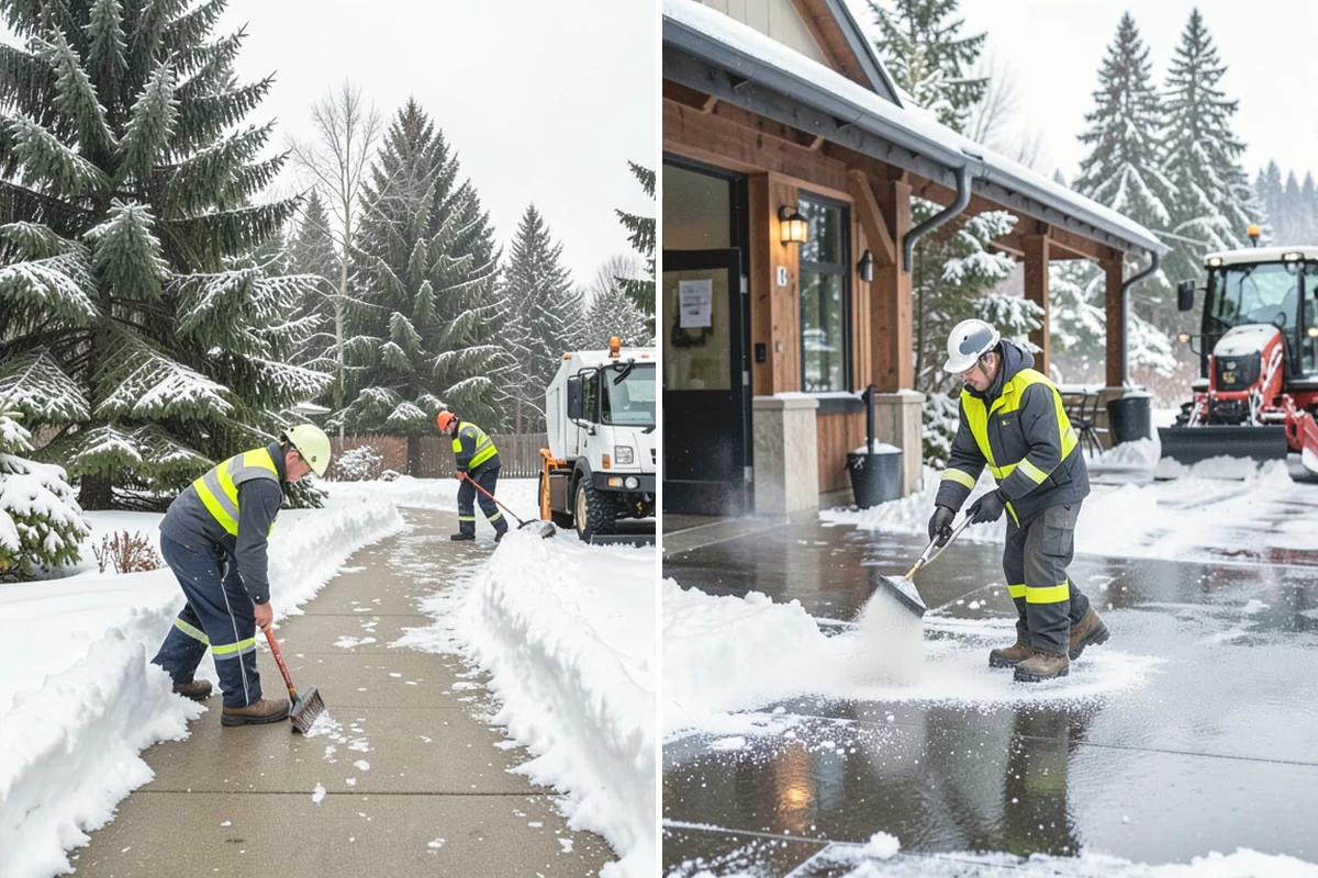Snow Melter Service in Mukilteo, Snohomish County, WA - Position the melter near piled snow and a drainage outlet
