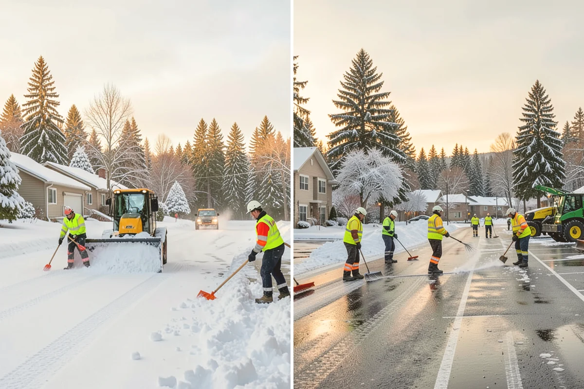Snow Melter Service in Newcastle, King County, WA - Position the melter near piled snow and a drainage outlet