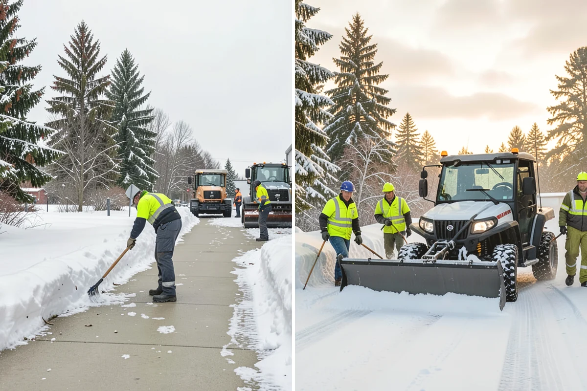 Snow Melter Service in North Bend, King County, WA - Position the melter near piled snow and a drainage outlet
