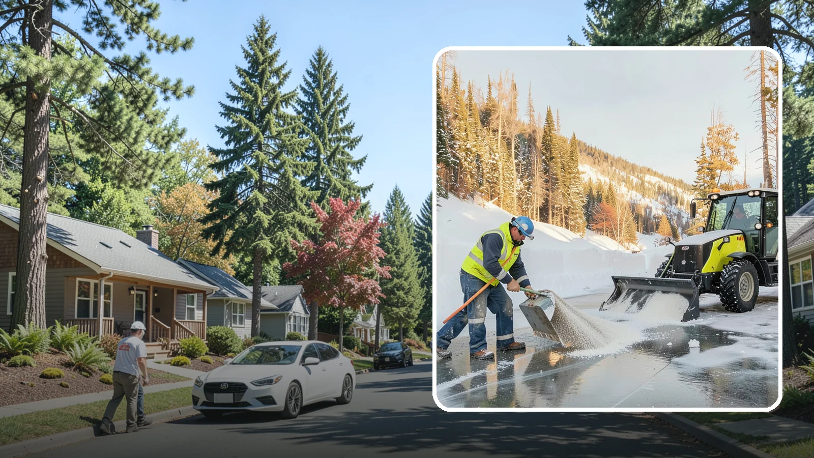 Snow Melter Service in Orting, Pierce County, WA - Our snow melters convert piled snow to water on site, eliminating hauling on space-limited properties.