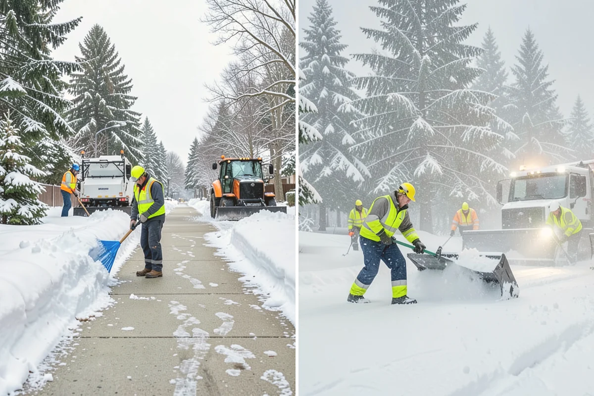 Snow Melter Service in Orting, Pierce County, WA - Position the melter near piled snow and a drainage outlet