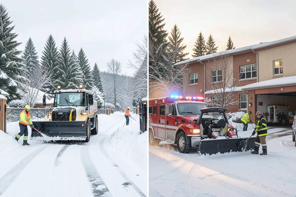 Snow Melter Service in Redmond, King County, WA - Position the melter near piled snow and a drainage outlet