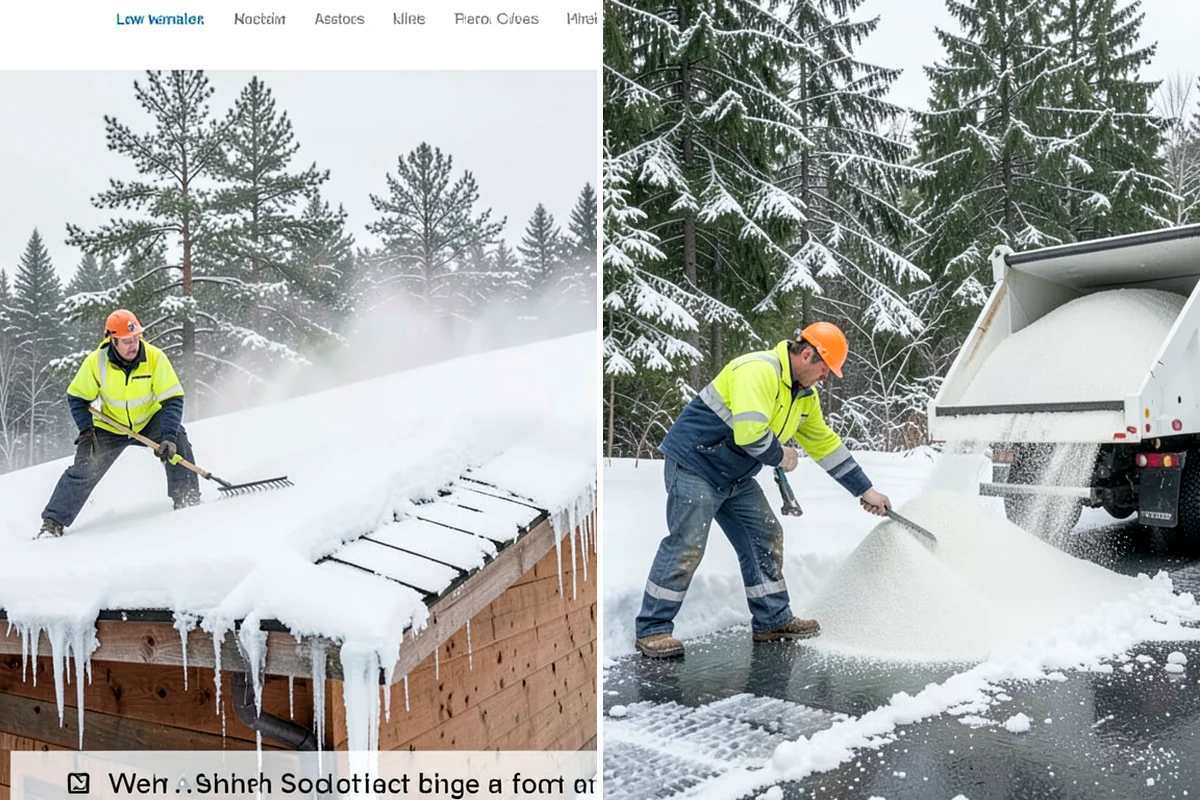 Snow Melter Service in SeaTac, King County, WA - Position the melter near piled snow and a drainage outlet