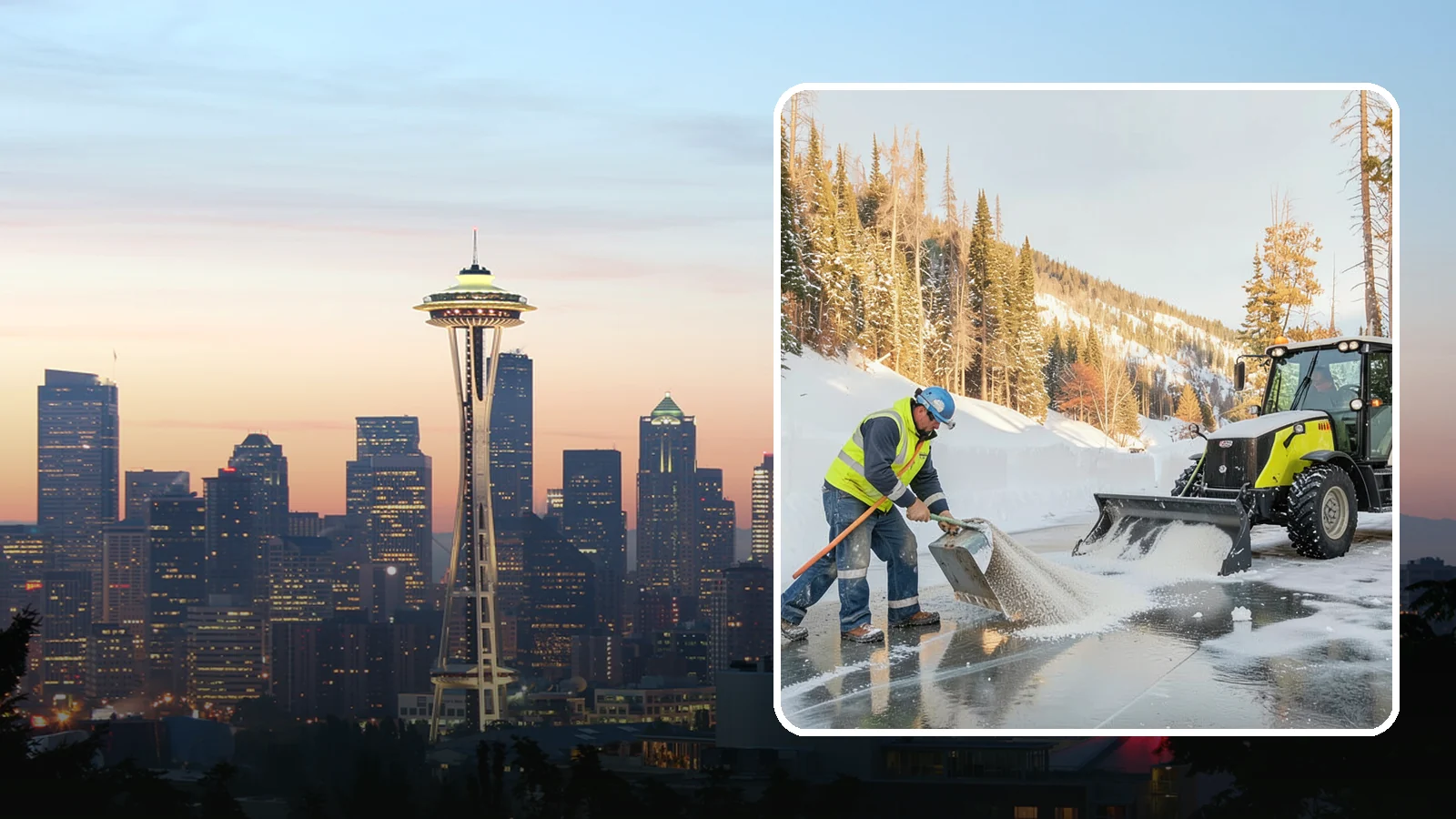 Snow Melter Service in Seattle, King County, WA - Our snow melters convert piled snow to water on site, eliminating hauling on space-limited properties.