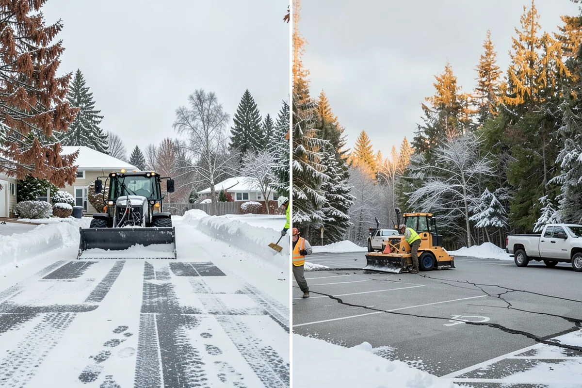 Snow Melter Service in Sedro-Woolley, Skagit County, WA - Position the melter near piled snow and a drainage outlet