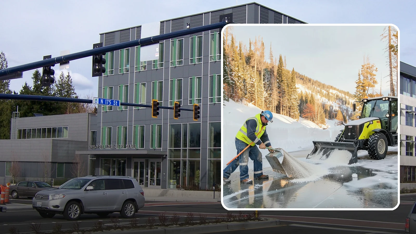 Snow Melter Service in Shoreline, King County, WA - Our snow melters convert piled snow to water on site, eliminating hauling on space-limited properties.