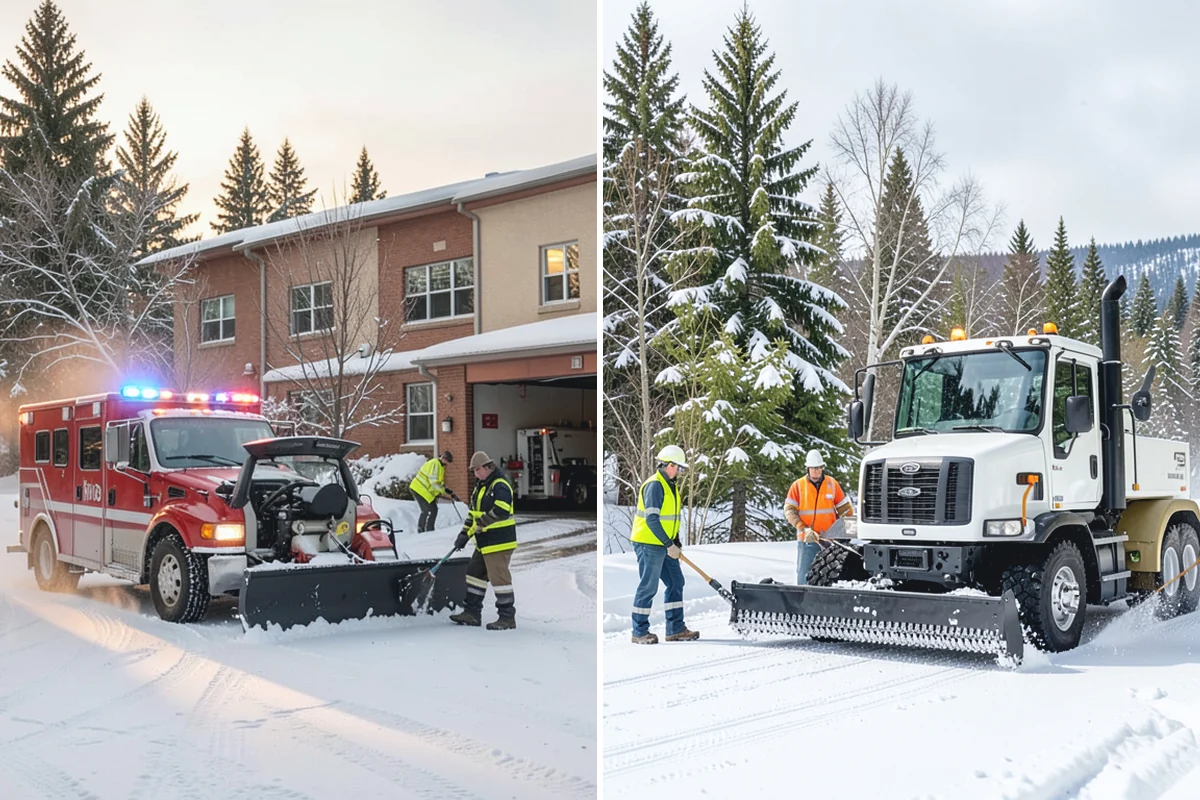 Snow Melter Service in Skykomish, King County, WA - Position the melter near piled snow and a drainage outlet