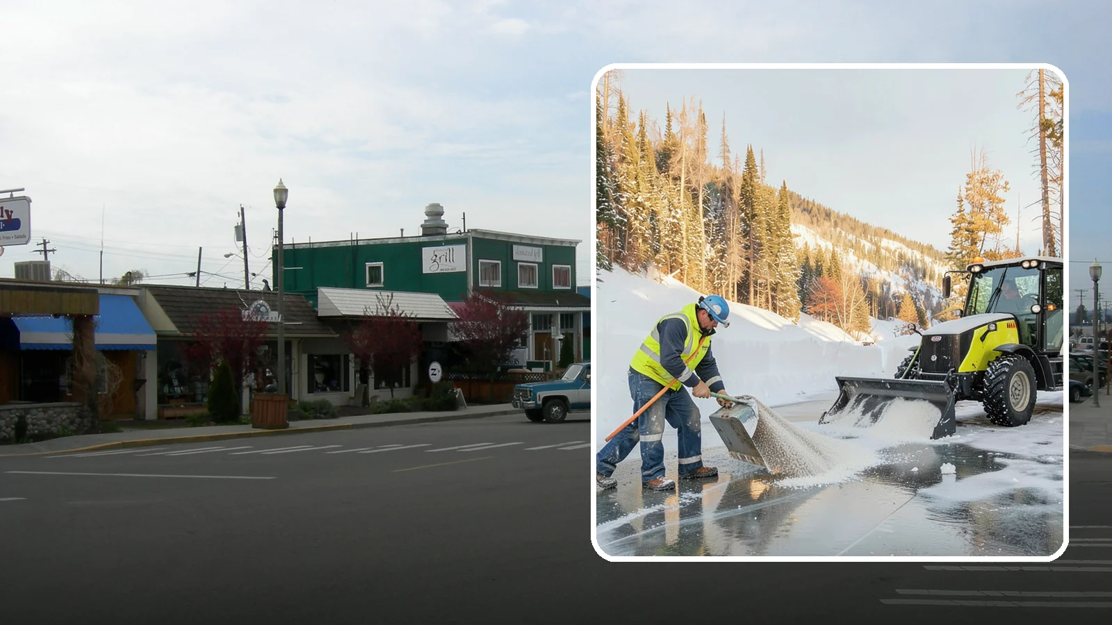 Snow Melter Service in Stanwood, Snohomish County, WA - Our snow melters convert piled snow to water on site, eliminating hauling on space-limited properties.