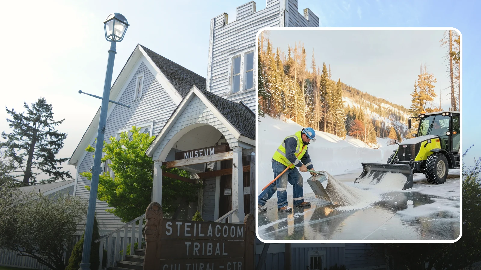 Snow Melter Service in Steilacoom, Pierce County, WA - Our snow melters convert piled snow to water on site, eliminating hauling on space-limited properties.