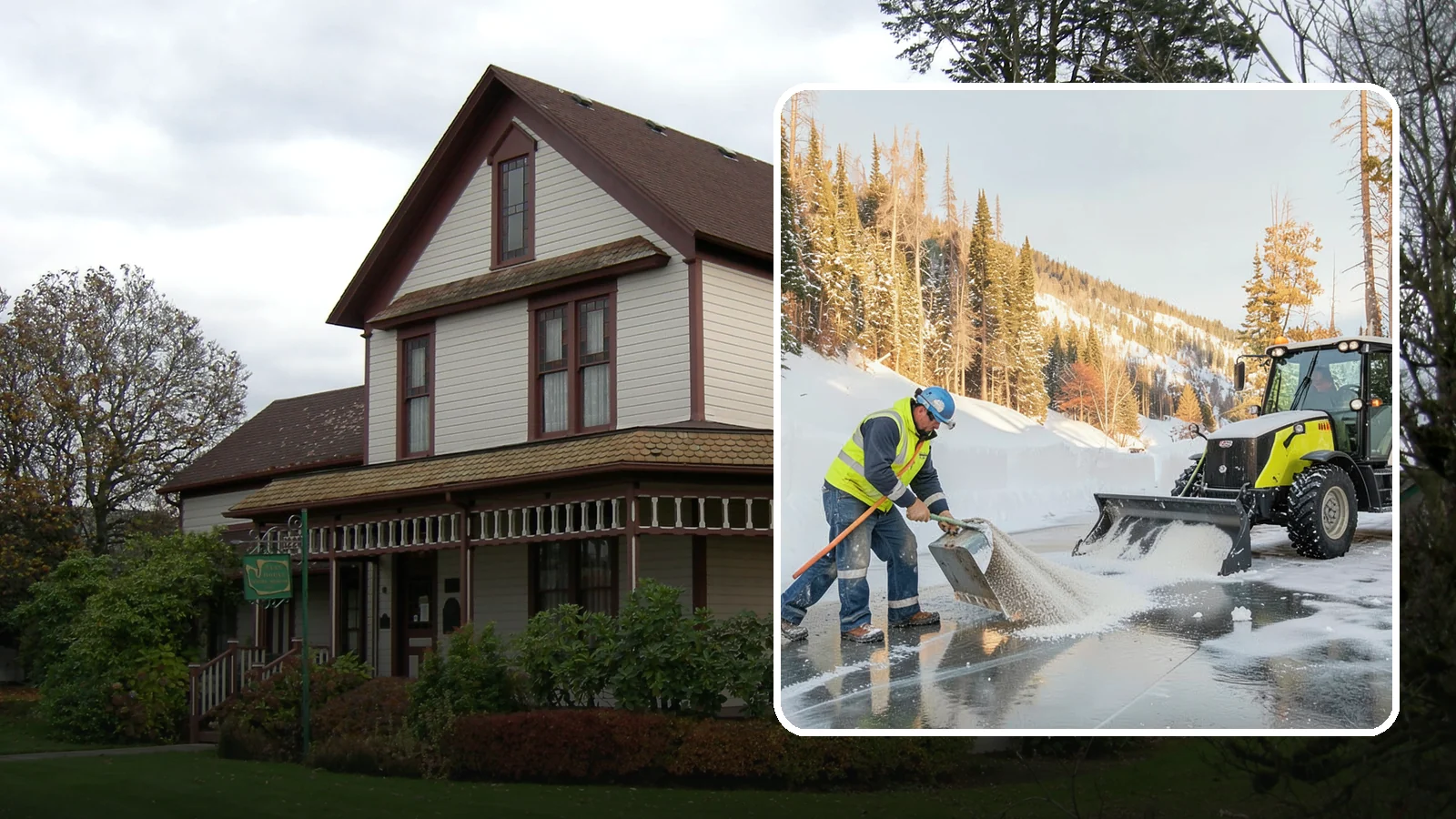 Snow Melter Service in Sumner, Pierce County, WA - Our snow melters convert piled snow to water on site, eliminating hauling on space-limited properties.