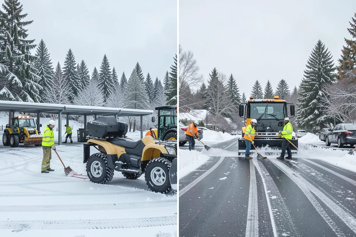 Snow Melter Service in Sumner, Pierce County, WA - Position the melter near piled snow and a drainage outlet