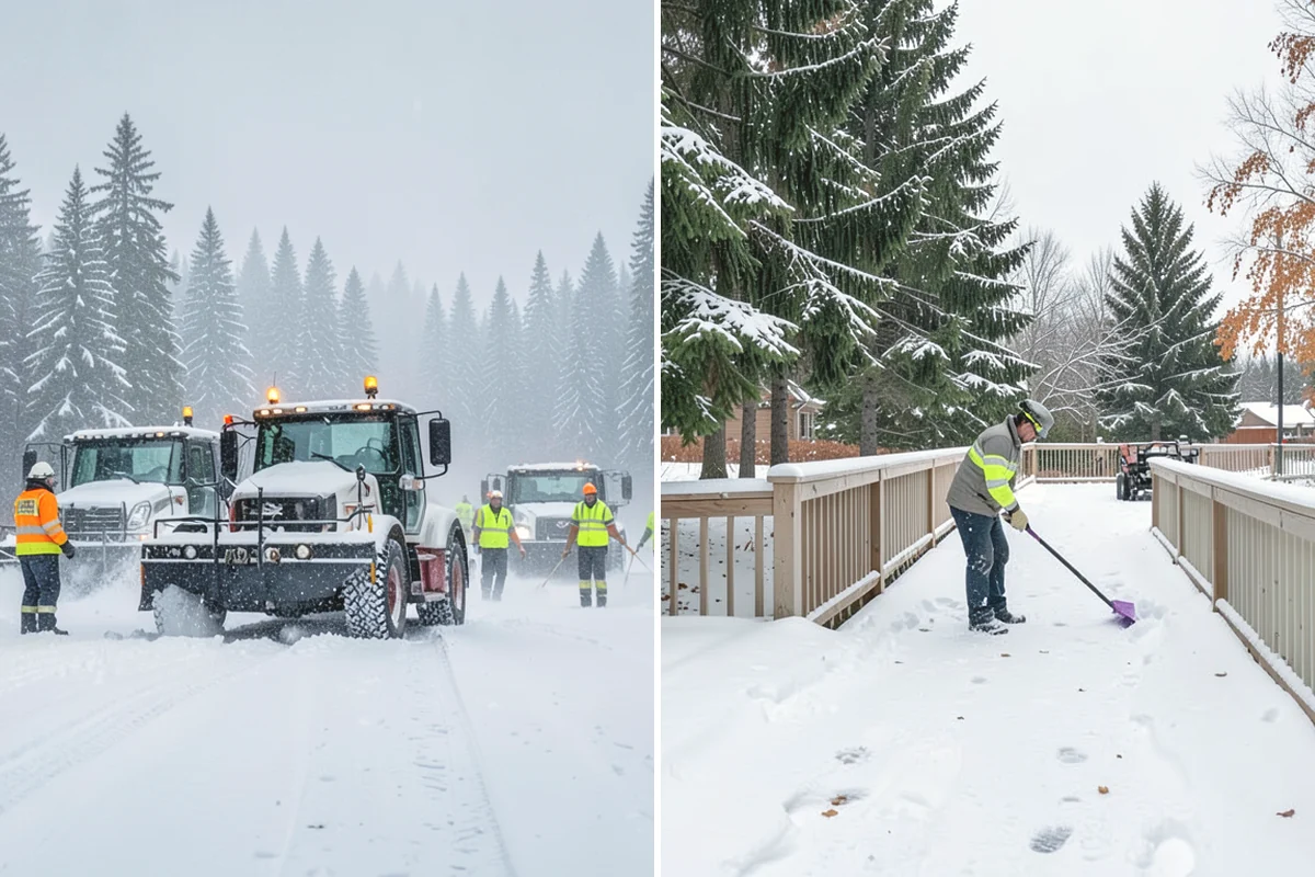 Snow Melter Service in Tukwila, King County, WA - Position the melter near piled snow and a drainage outlet