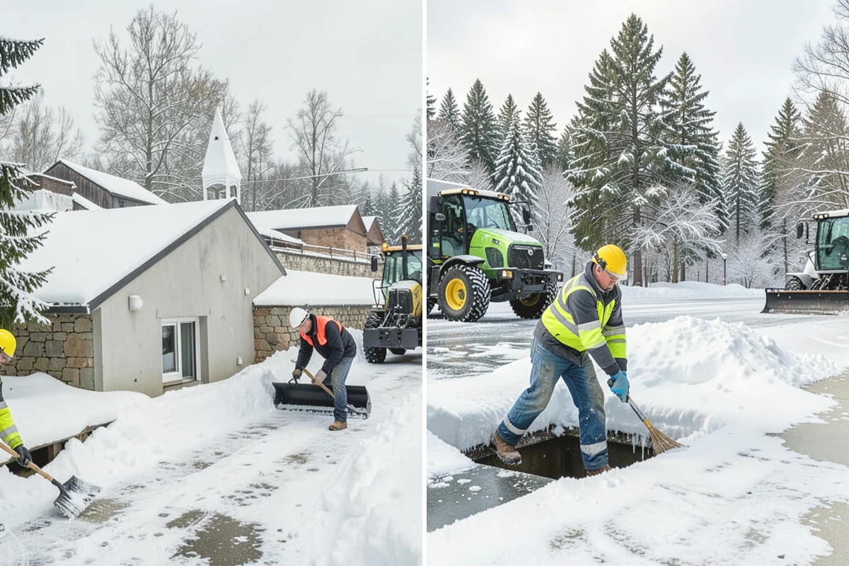 Snow Melter Service in Yarrow Point, King County, WA - Position the melter near piled snow and a drainage outlet