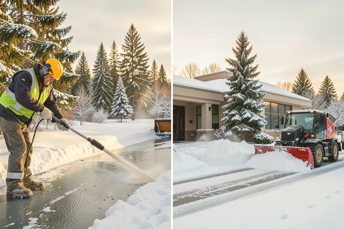 Snow Pile Management in Algona, King County, WA - Monitor pile height and meltwater flow