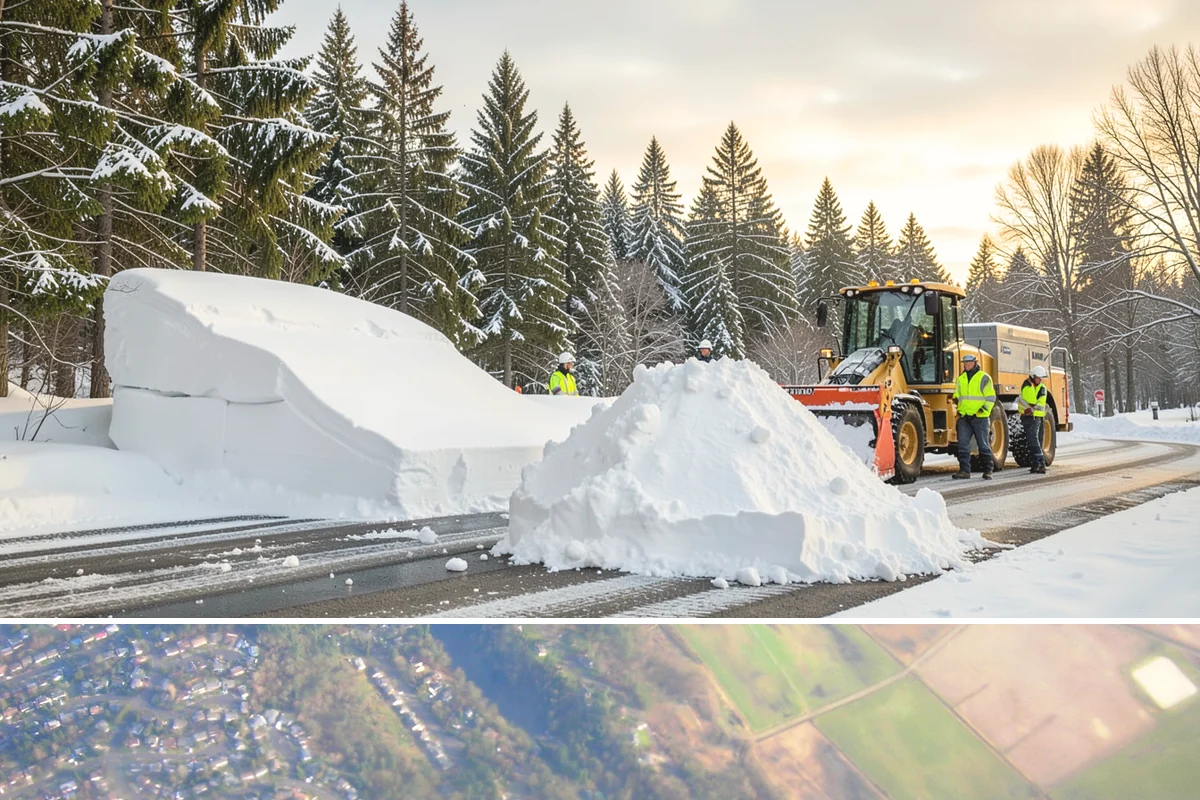 Snow Pile Management in Algona, King County, WA - Snow pile management runs across the full winter as piles accumulate, shift, and eventually exceed a property's storage capacity.