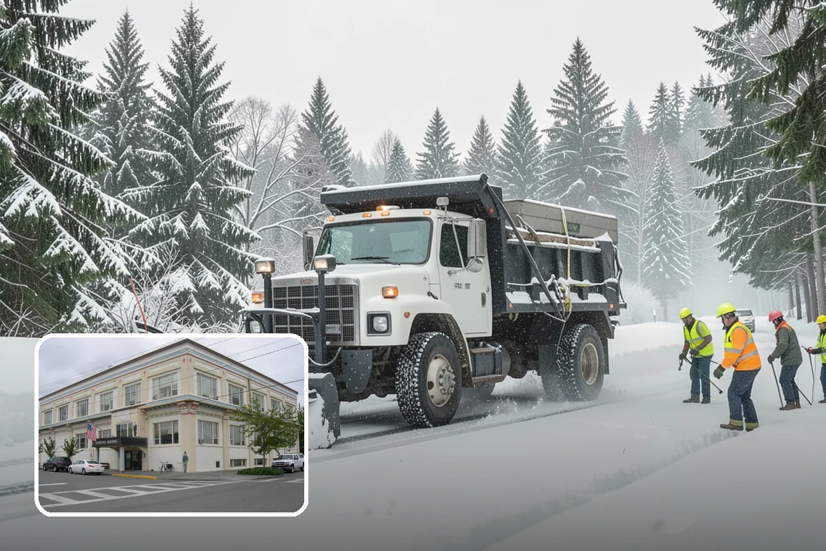 Snow Pile Management in Anacortes, Skagit County, WA - Keeps piles from blocking sightlines and access