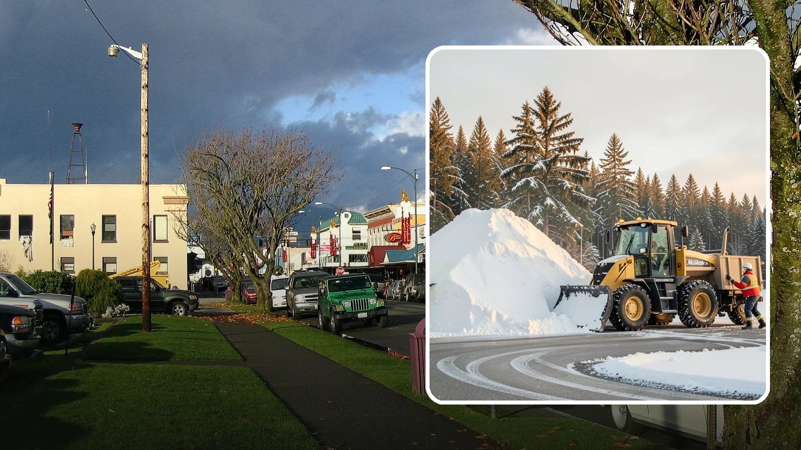 Snow Pile Management in Arlington, Snohomish County, WA - We manage existing snow piles over the season so they never become a hazard or an obstruction.