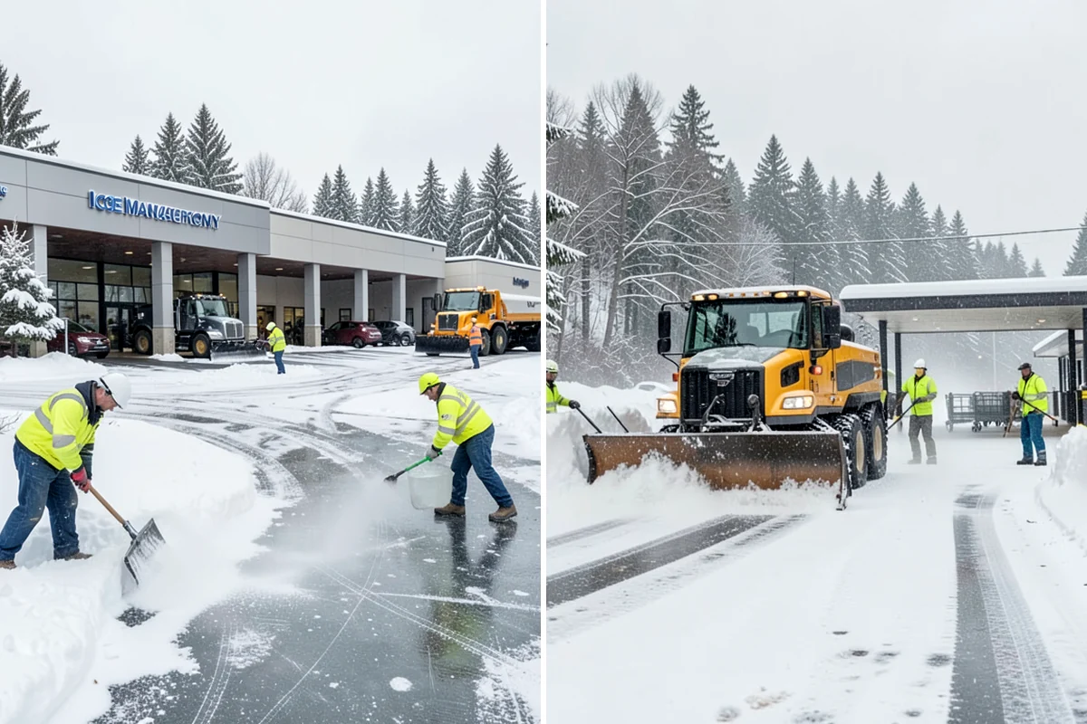 Snow Pile Management in Arlington, Snohomish County, WA - Monitor pile height and meltwater flow