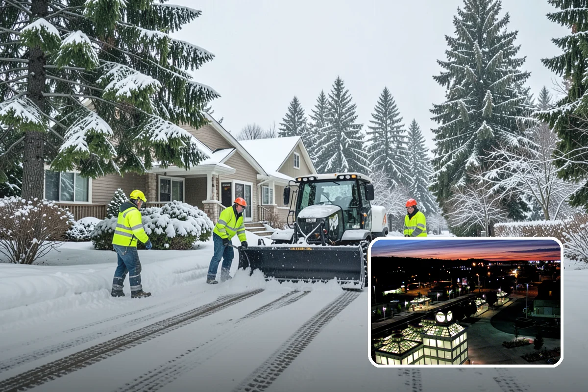 Snow Pile Management in Auburn, King County, WA - Keeps piles from blocking sightlines and access
