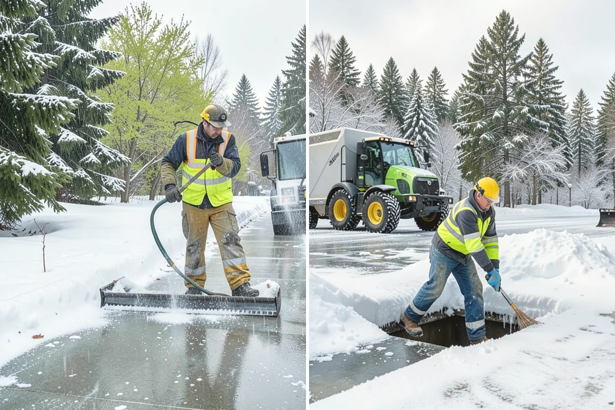 Snow Pile Management in Black Diamond, King County, WA - Monitor pile height and meltwater flow