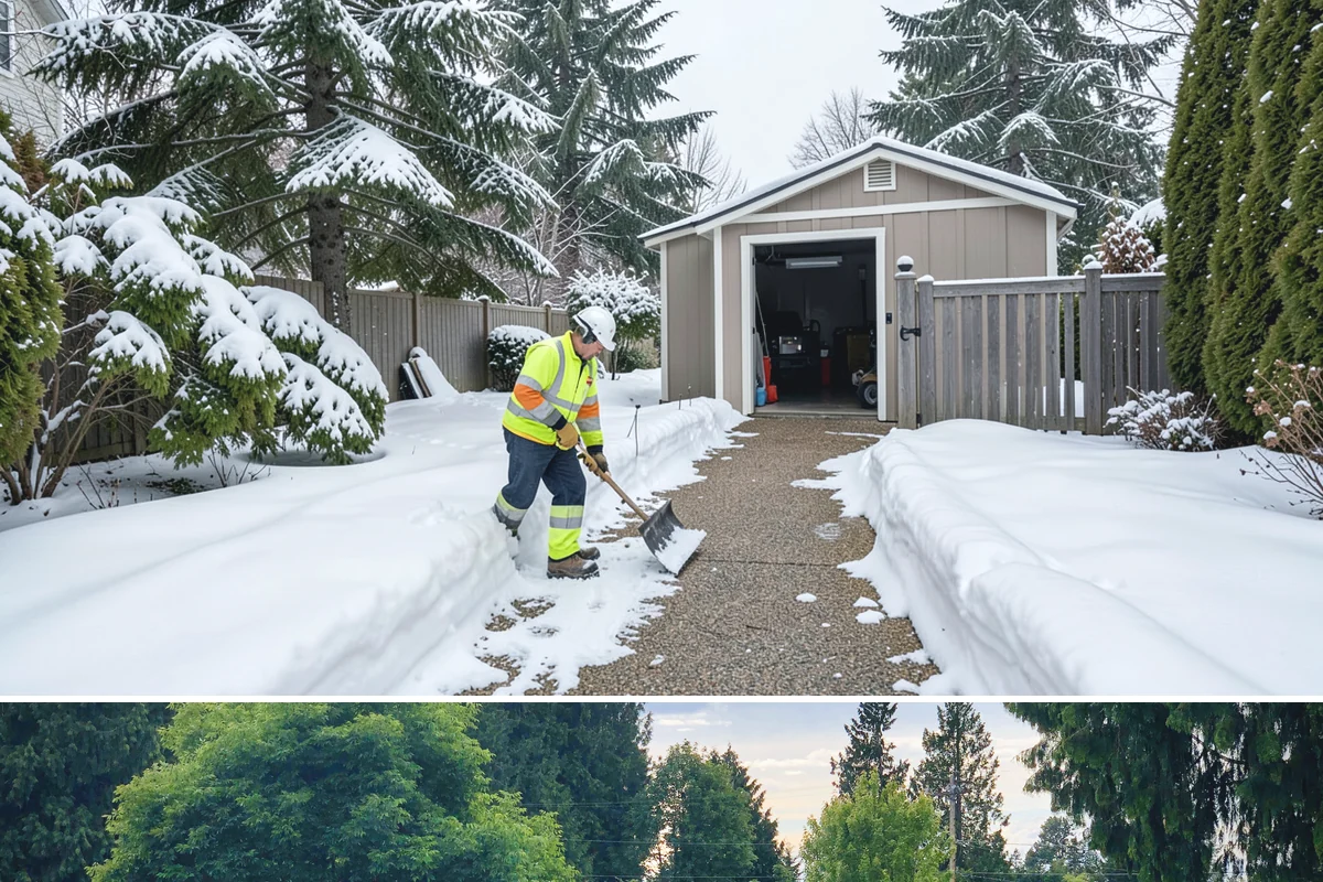 Snow Pile Management in Bonney Lake, Pierce County, WA - Snow pile management runs across the full winter as piles accumulate, shift, and eventually exceed a property's storage capacity.
