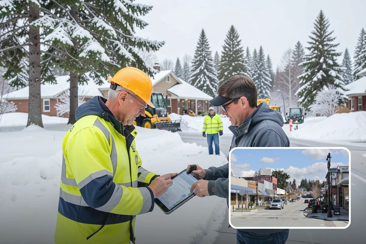 Snow Pile Management in Bothell, King County, WA - Keeps piles from blocking sightlines and access
