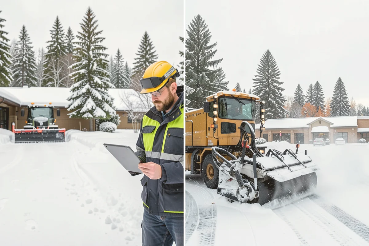 Snow Pile Management in Bothell, King County, WA - Monitor pile height and meltwater flow