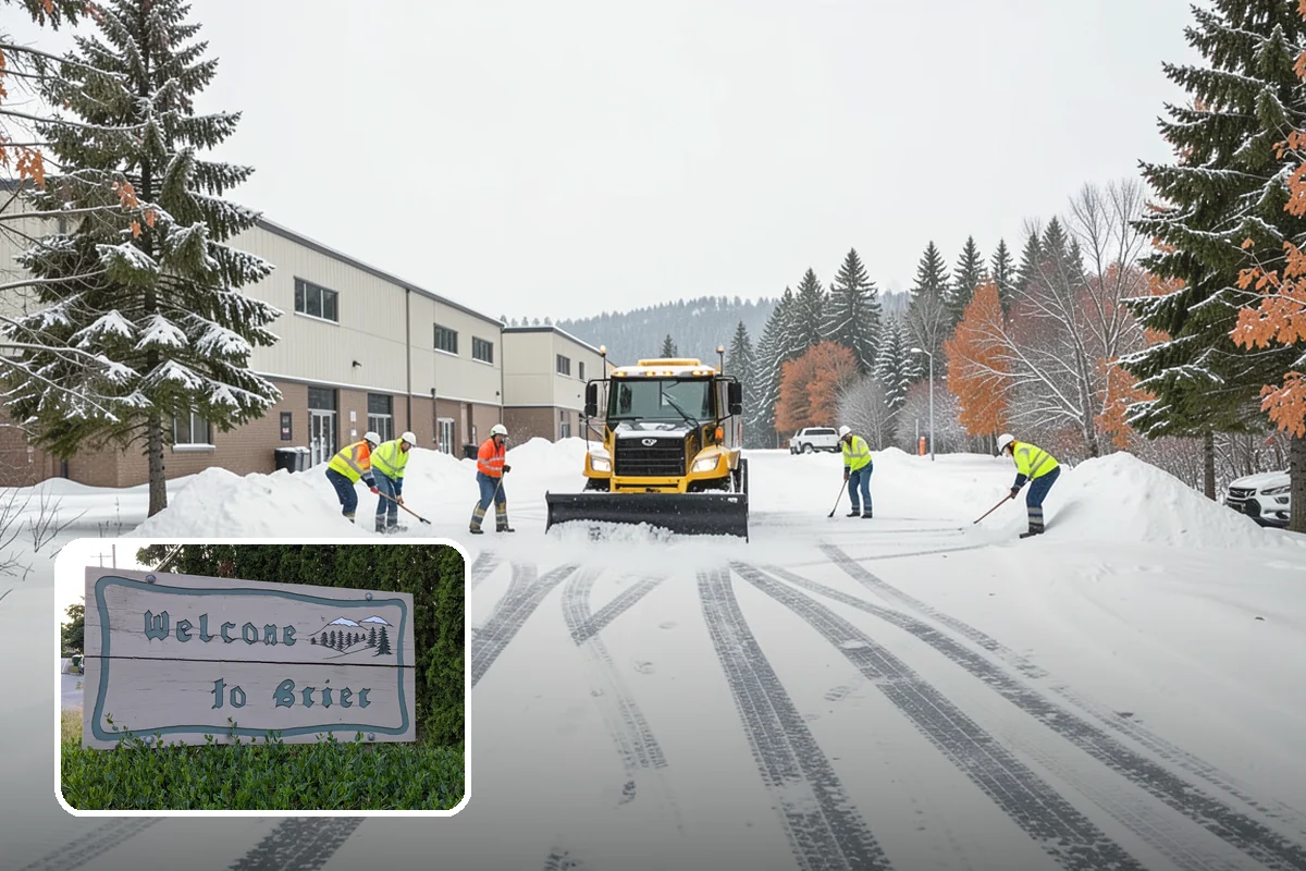 Snow Pile Management in Brier, Snohomish County, WA - Keeps piles from blocking sightlines and access