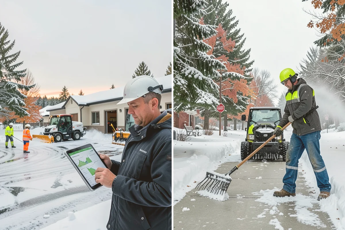 Snow Pile Management in Brier, Snohomish County, WA - Monitor pile height and meltwater flow