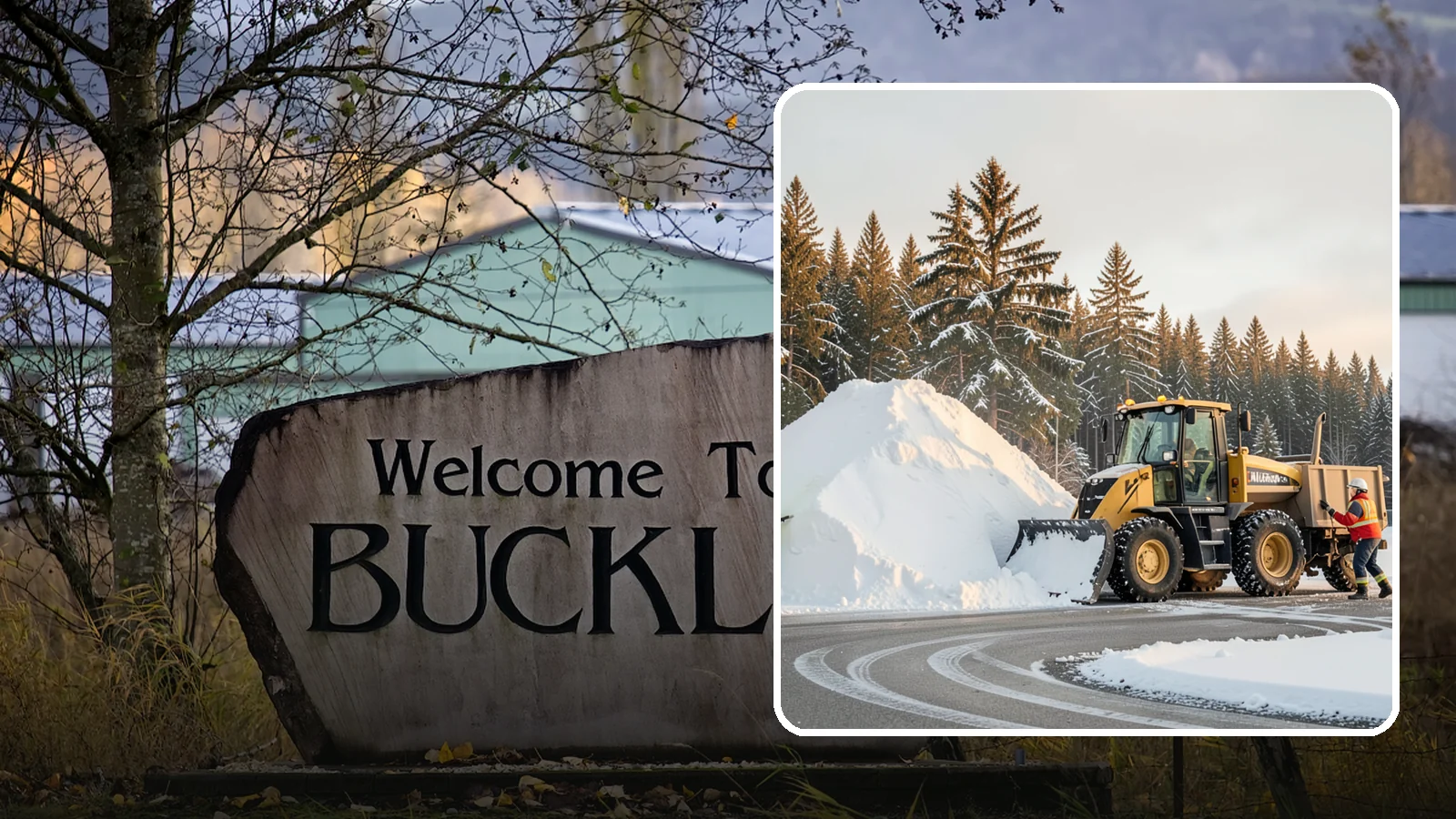 Snow Pile Management in Buckley, Pierce County, WA - We manage existing snow piles over the season so they never become a hazard or an obstruction.