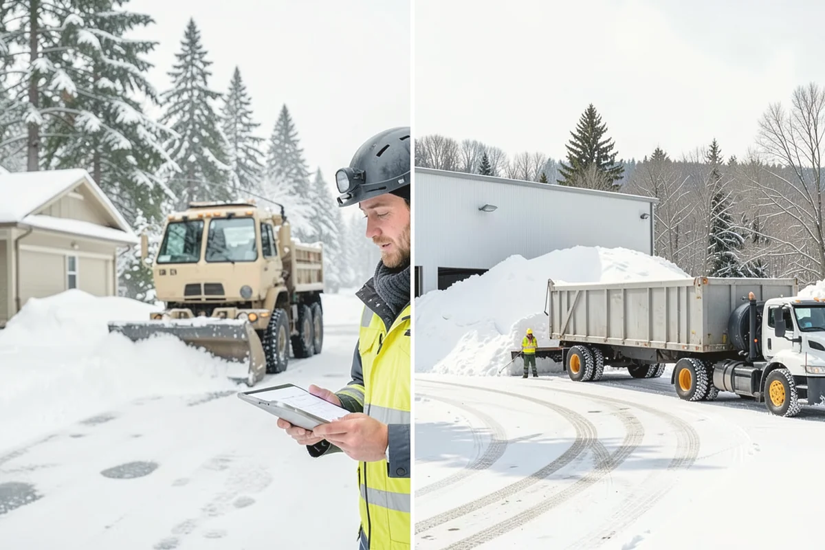Snow Pile Management in Burien, King County, WA - Monitor pile height and meltwater flow