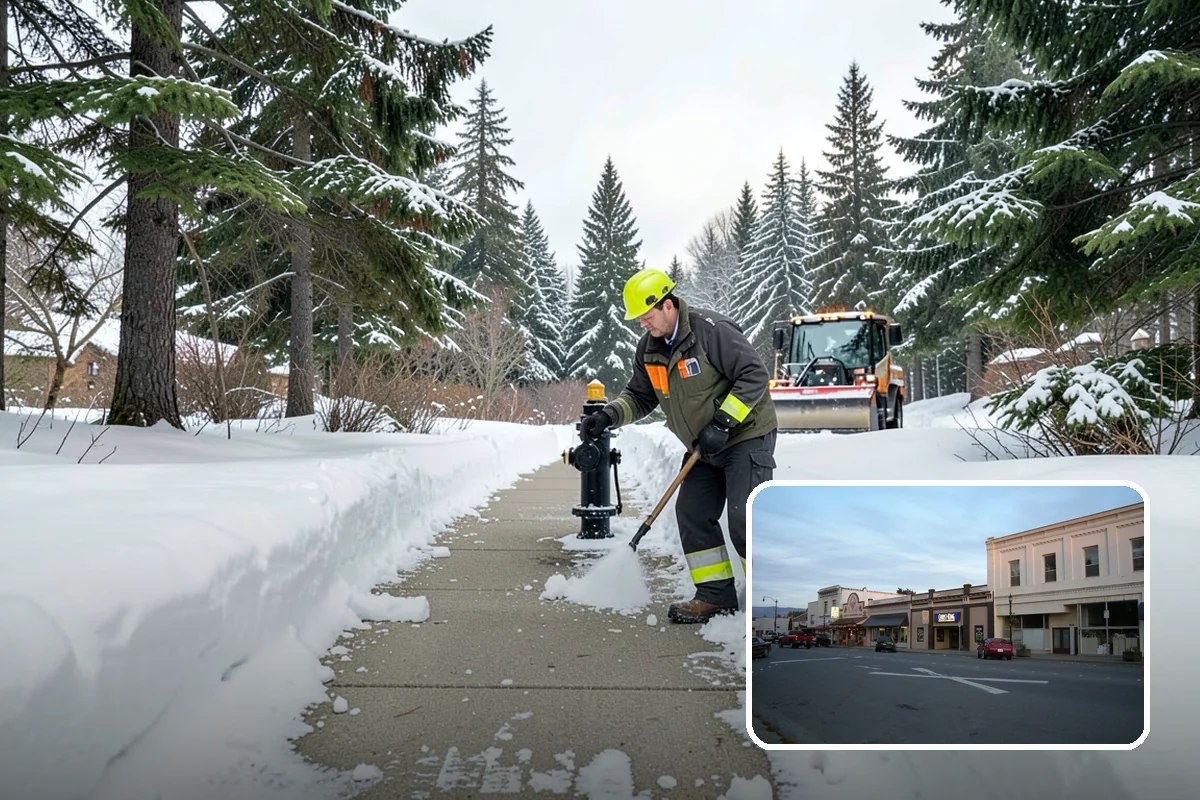 Snow Pile Management in Burlington, Skagit County, WA - Keeps piles from blocking sightlines and access