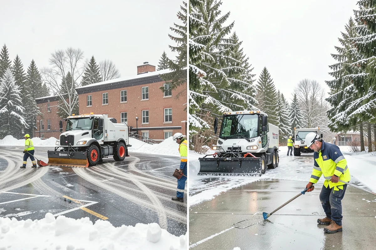 Snow Pile Management in Burlington, Skagit County, WA - Monitor pile height and meltwater flow