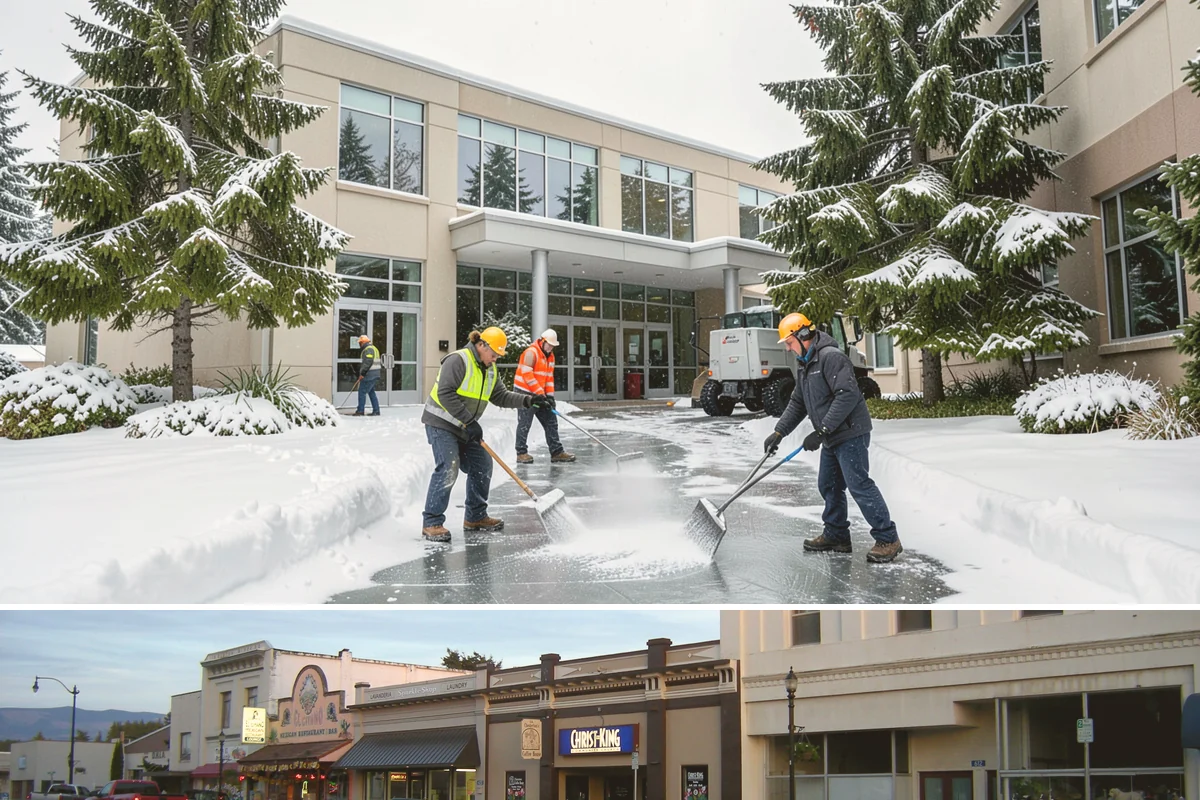 Snow Pile Management in Burlington, Skagit County, WA - Snow pile management runs across the full winter as piles accumulate, shift, and eventually exceed a property's storage capacity.