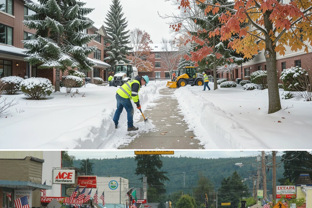 Snow Pile Management in Carnation, King County, WA - Snow pile management runs across the full winter as piles accumulate, shift, and eventually exceed a property's storage capacity.