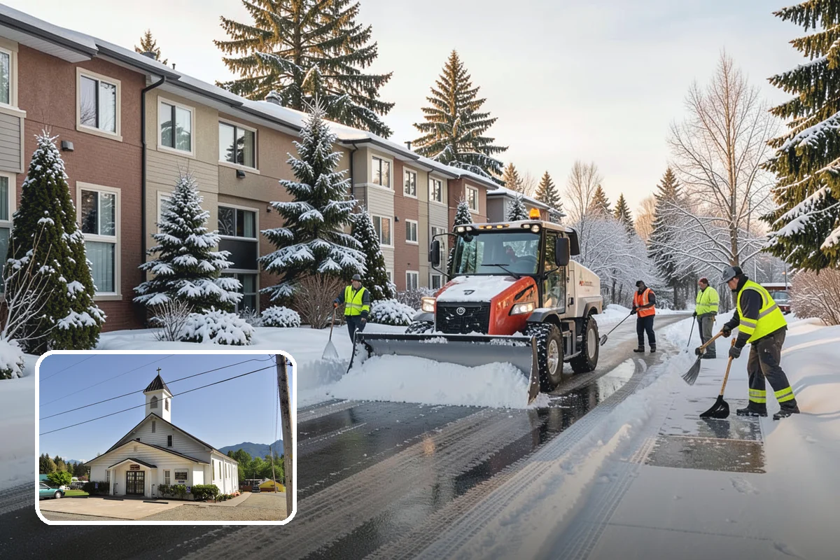Snow Pile Management in Concrete, Skagit County, WA - Keeps piles from blocking sightlines and access
