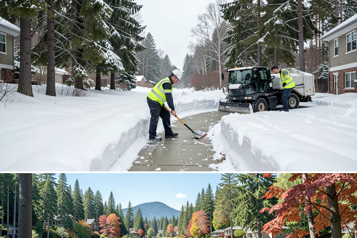 Snow Pile Management in Covington, King County, WA - Snow pile management runs across the full winter as piles accumulate, shift, and eventually exceed a property's storage capacity.