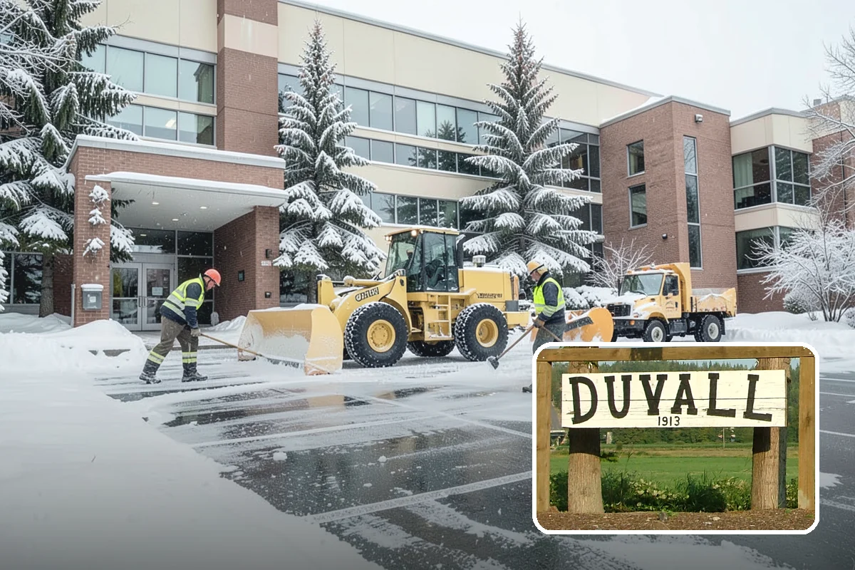 Snow Pile Management in Duvall, King County, WA - Keeps piles from blocking sightlines and access