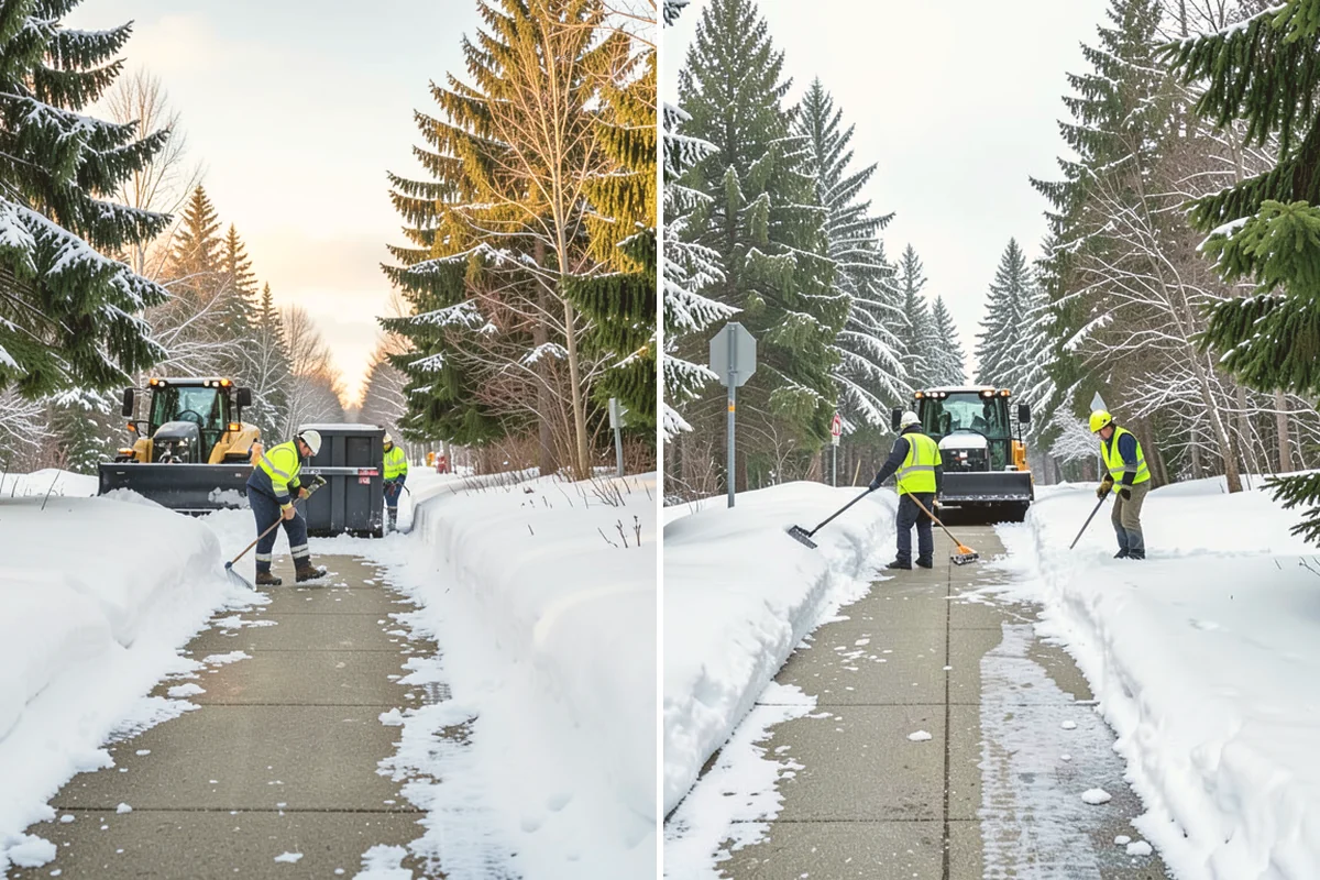 Snow Pile Management in Eatonville, Pierce County, WA - Monitor pile height and meltwater flow