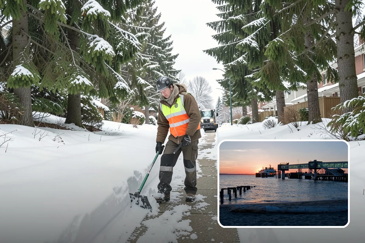 Snow Pile Management in Edmonds, Snohomish County, WA - Keeps piles from blocking sightlines and access