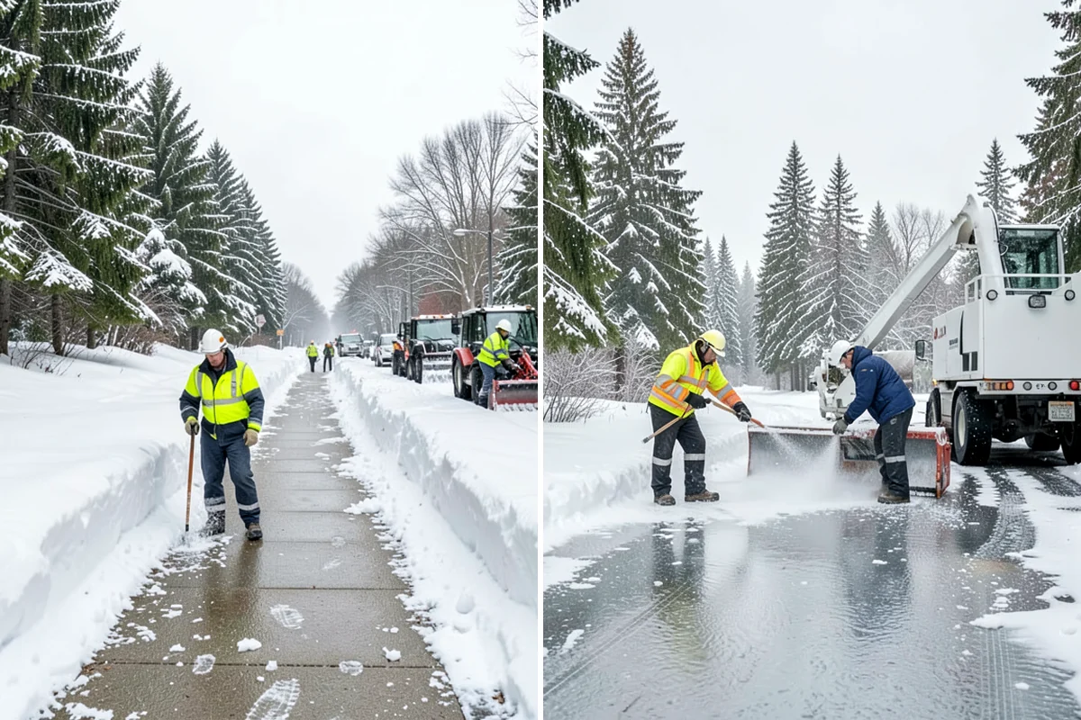 Snow Pile Management in Everett, Snohomish County, WA - Monitor pile height and meltwater flow