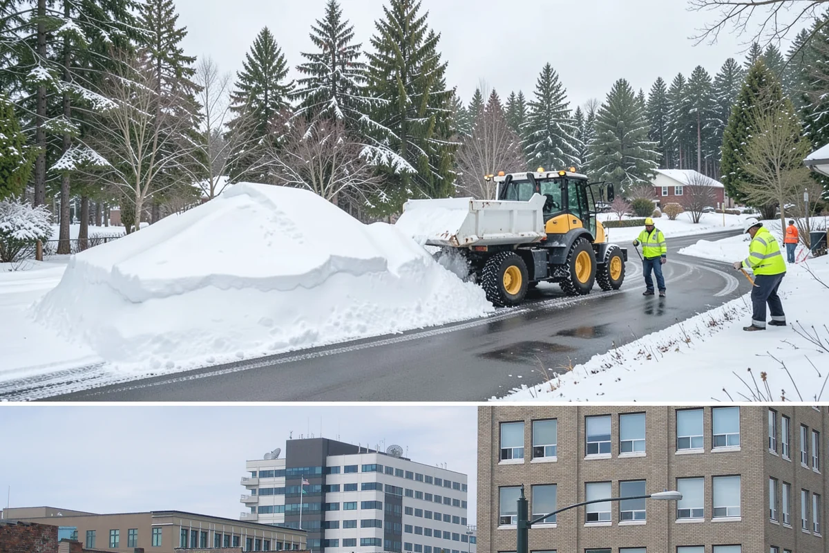 Snow Pile Management in Everett, Snohomish County, WA - Snow pile management runs across the full winter as piles accumulate, shift, and eventually exceed a property's storage capacity.