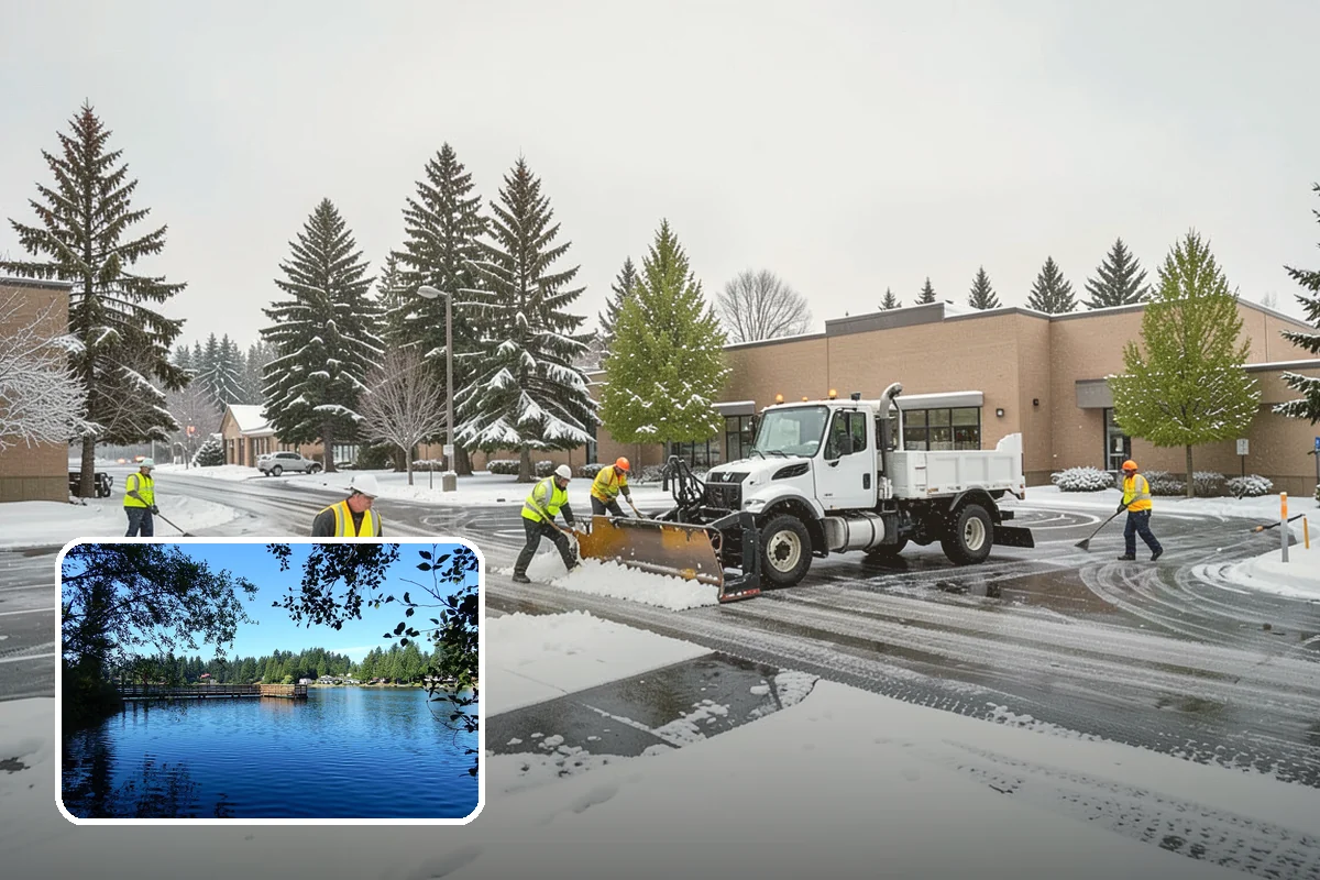 Snow Pile Management in Federal Way, King County, WA - Keeps piles from blocking sightlines and access