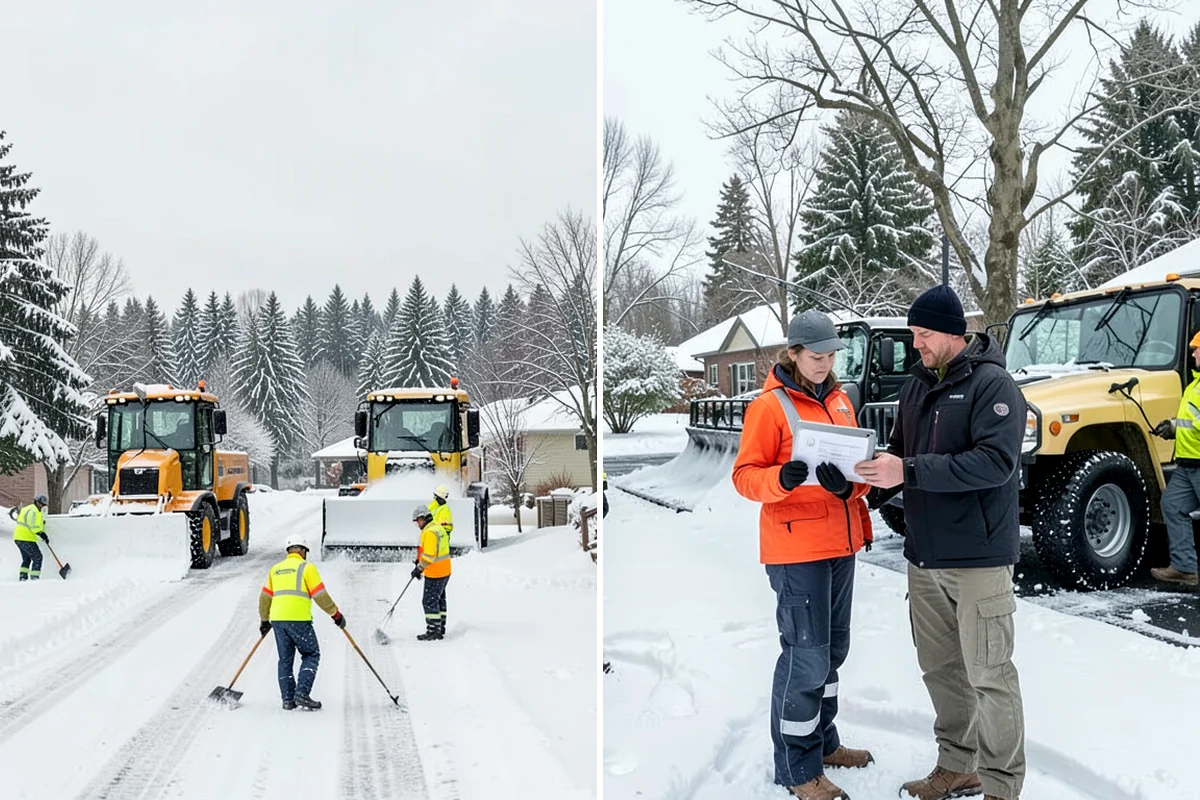 Snow Pile Management in Federal Way, King County, WA - Monitor pile height and meltwater flow