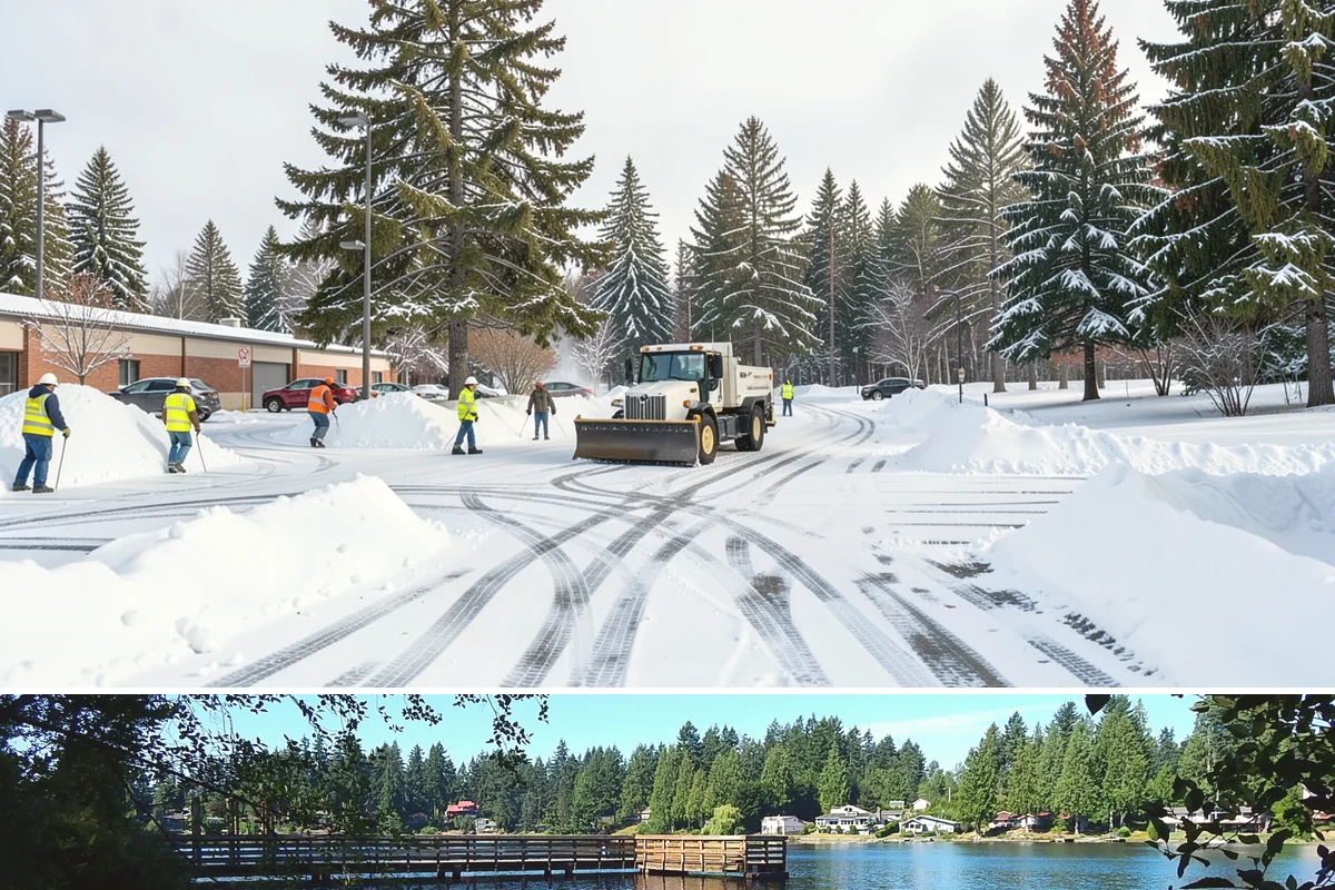 Snow Pile Management in Federal Way, King County, WA - Snow pile management runs across the full winter as piles accumulate, shift, and eventually exceed a property's storage capacity.