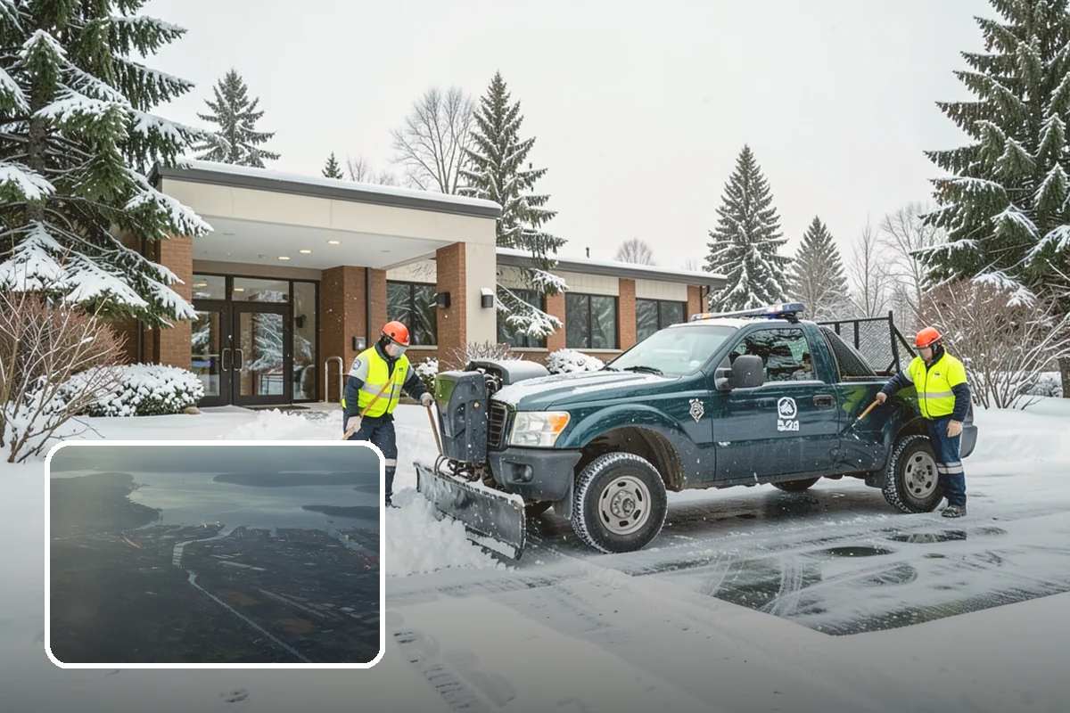 Snow Pile Management in Fife, Pierce County, WA - Keeps piles from blocking sightlines and access