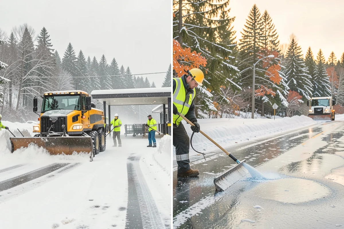 Snow Pile Management in Fife, Pierce County, WA - Monitor pile height and meltwater flow